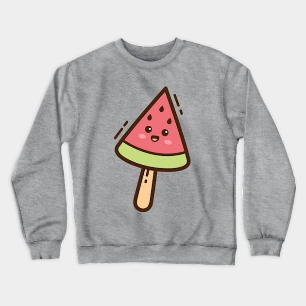 Watermelon Ice Cream Crewneck Sweatshirt by yellowline